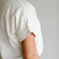 Collared V-Neck Rolled Sleeve Top Shirt Thread & Supply