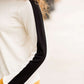 Women's modest sweatshirt black and mustard