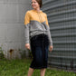 Color Block French Terry Hooded Sweatshirt - FINAL SALE Tops