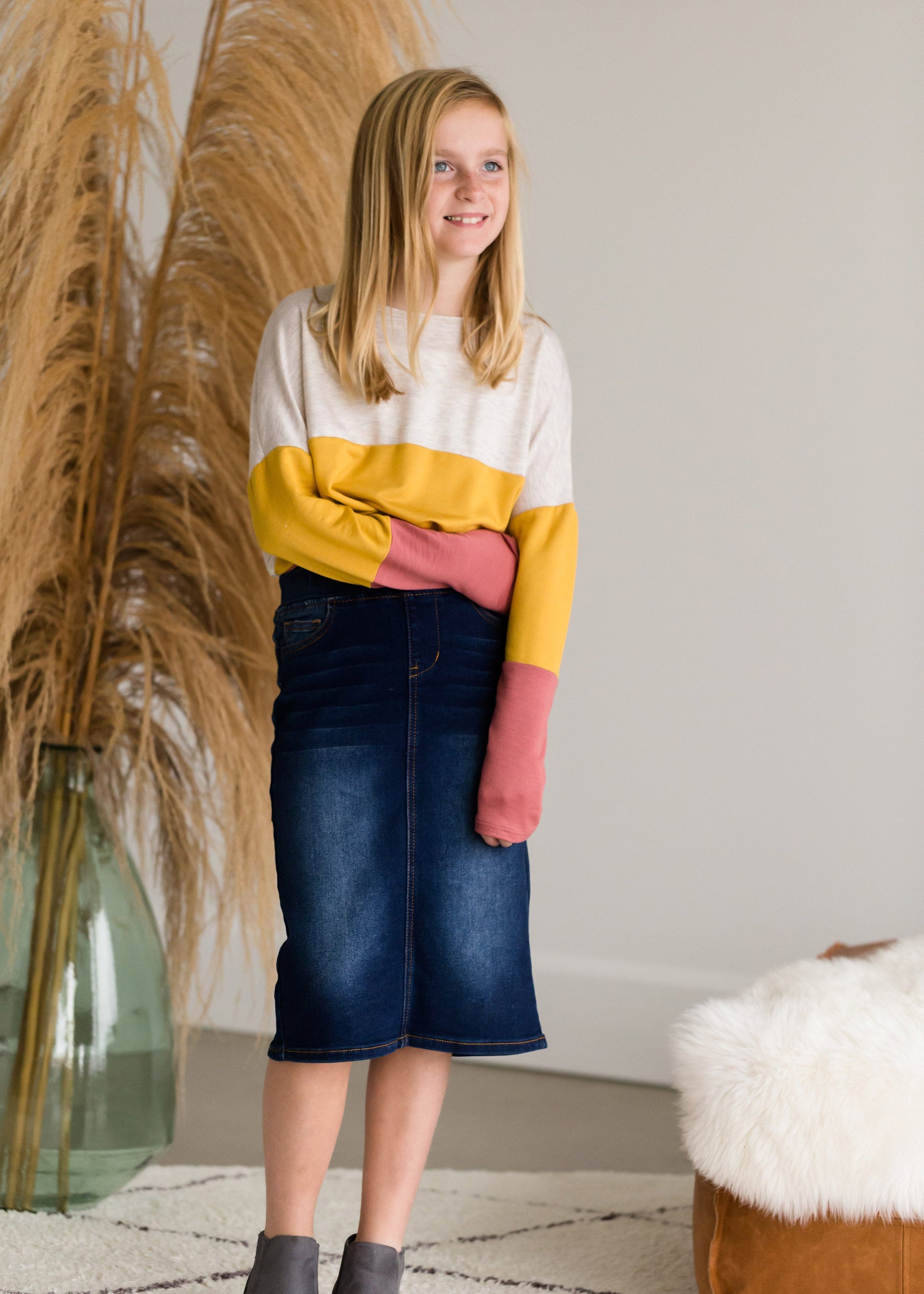 Color Block Knot Front Top - FINAL SALE Tops