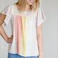 Color Block Mixed Media Top - FINAL SALE Tops
