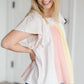 Color Block Mixed Media Top - FINAL SALE Tops