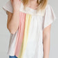 Color Block Mixed Media Top - FINAL SALE Tops