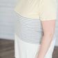 Color Block Striped Tee Tops