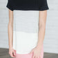 Color Block Striped Tee Tops