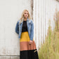Color Block Tiered Midi Skirt - FINAL SALE Skirts