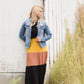Color Block Tiered Midi Skirt - FINAL SALE Skirts