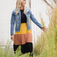 Color Block Tiered Midi Skirt - FINAL SALE Skirts