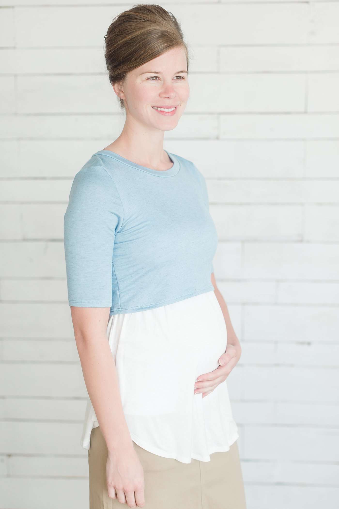 Color Block Tunic Tops