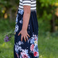 Colorblock Floral and Stripe Maxi Dress - FINAL SALE Dresses