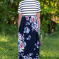 Colorblock Floral and Stripe Maxi Dress - FINAL SALE Dresses