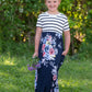 Colorblock Floral and Stripe Maxi Dress - FINAL SALE Dresses
