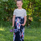 Colorblock Floral and Stripe Maxi Dress - FINAL SALE Dresses