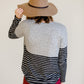 Colorblock Long Sleeve Striped Top - FINAL SALE Tops
