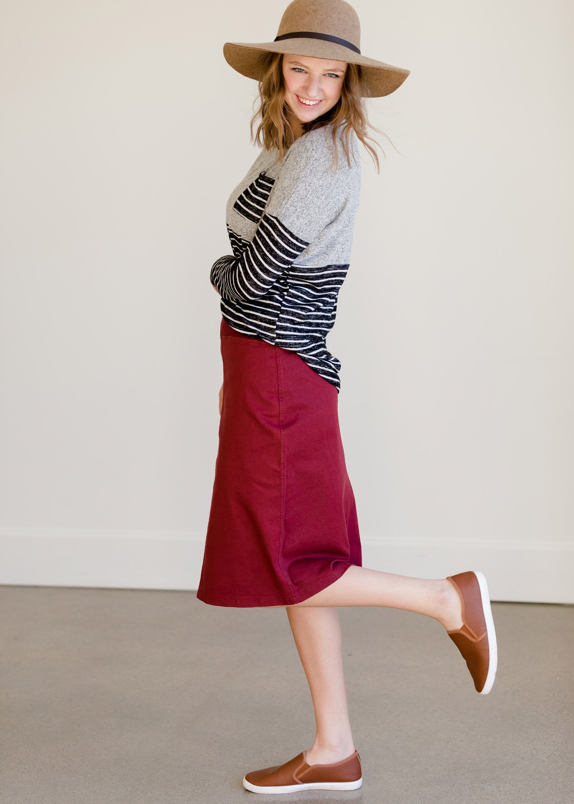 Colorblock Long Sleeve Striped Top - FINAL SALE Tops