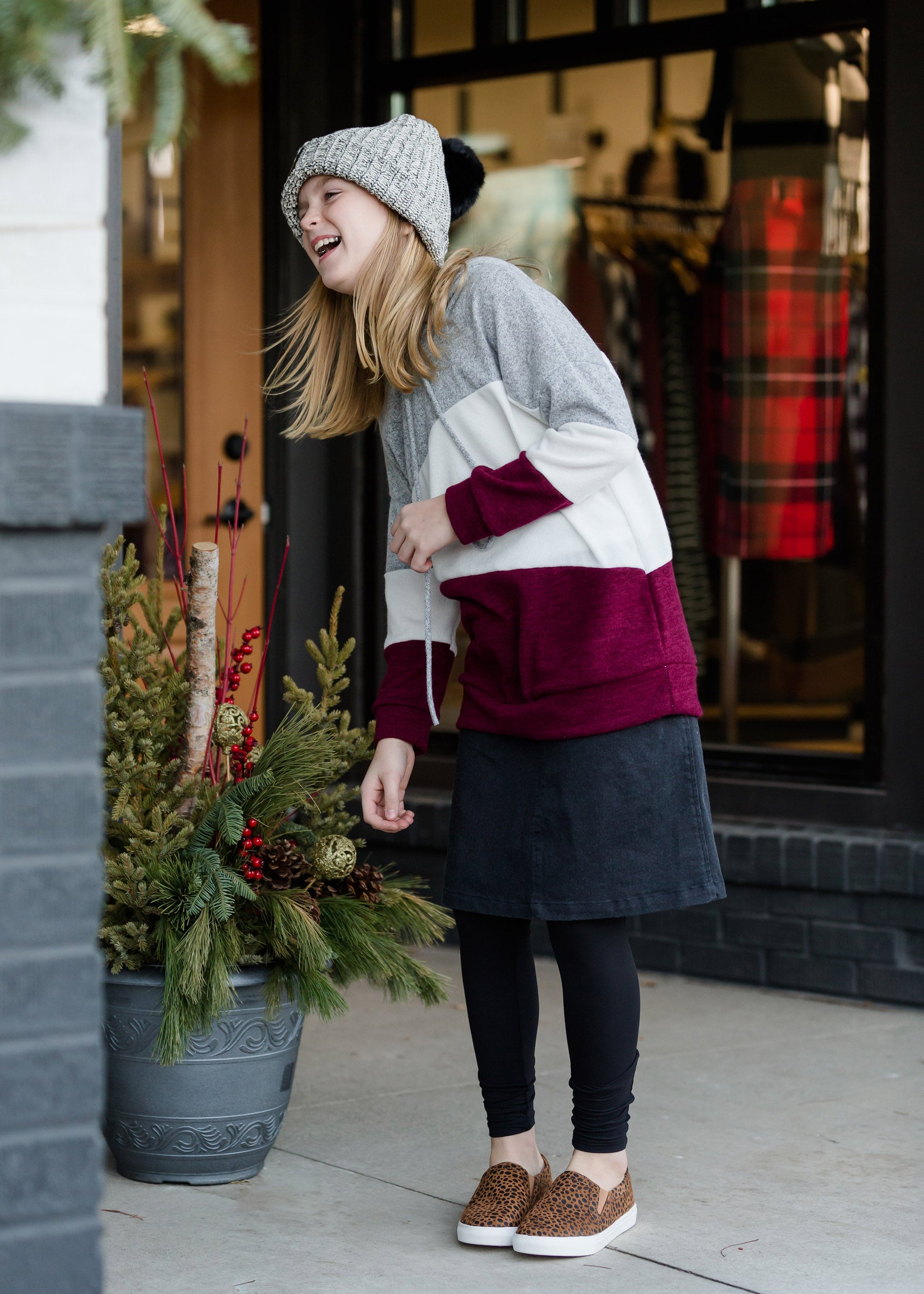 Colorblock Striped Hoodie - FINAL SALE Layering Essentials
