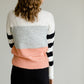 Colorblock Striped Knit Sweater-FINAL SALE Tops