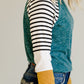 Colorblock Striped Raglan Top - FINAL SALE Tops