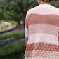 Colorblock Textured Sweater Knit Cardigan Tops Polagram
