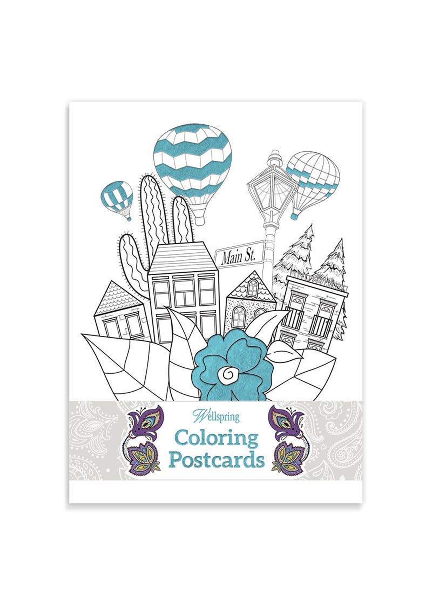 Coloring Postcard Booklet Home & Lifestyle
