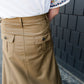khaki a-line long skirt