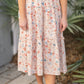 Coming Soon! Amanda Floral Ruched V-Neck Tiered Midi Dress Dresses