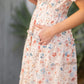 Coming Soon! Amanda Floral Ruched V-Neck Tiered Midi Dress Dresses