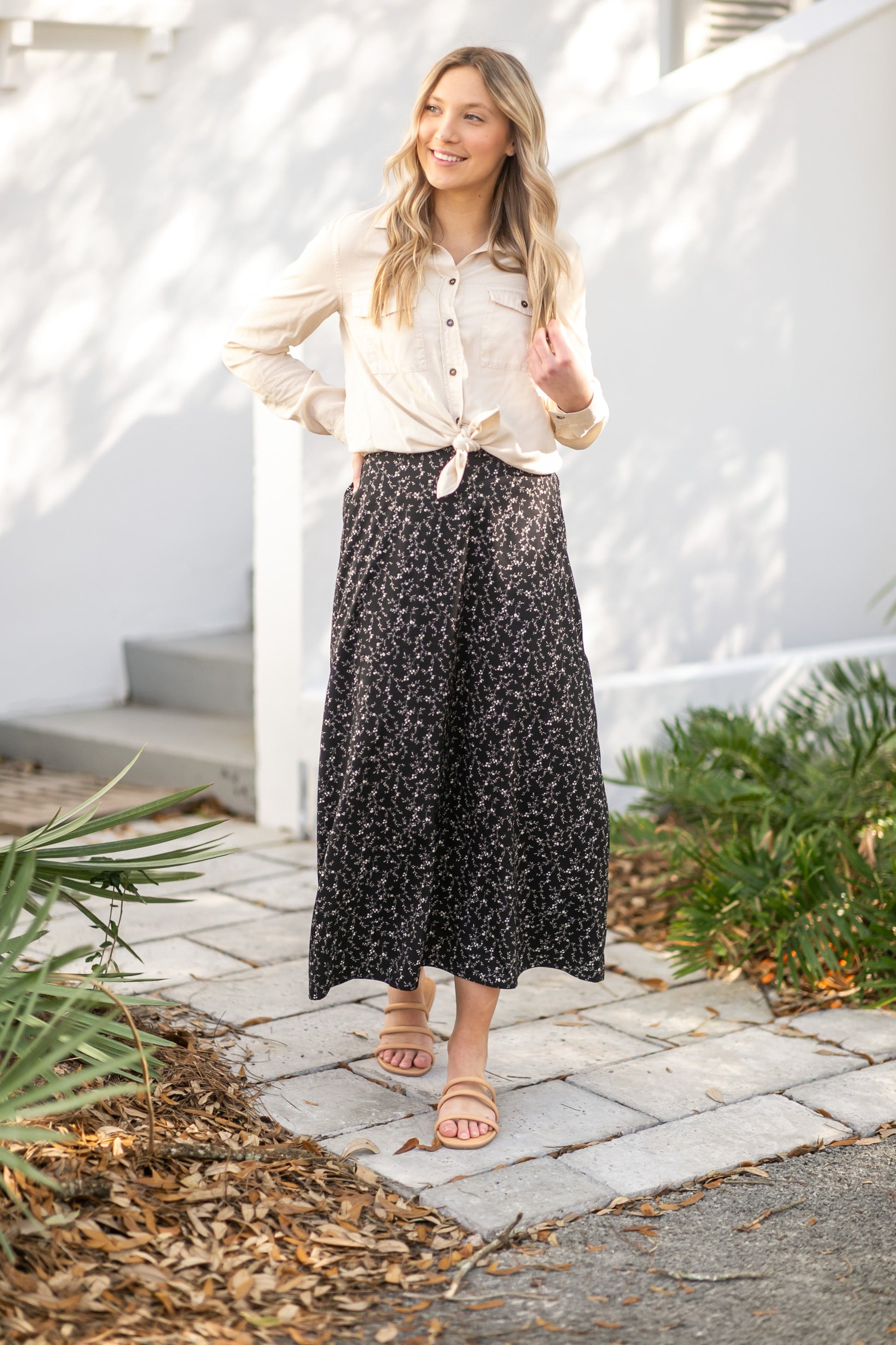Coming Soon! Braylyn Floral Midi Skirt Skirts