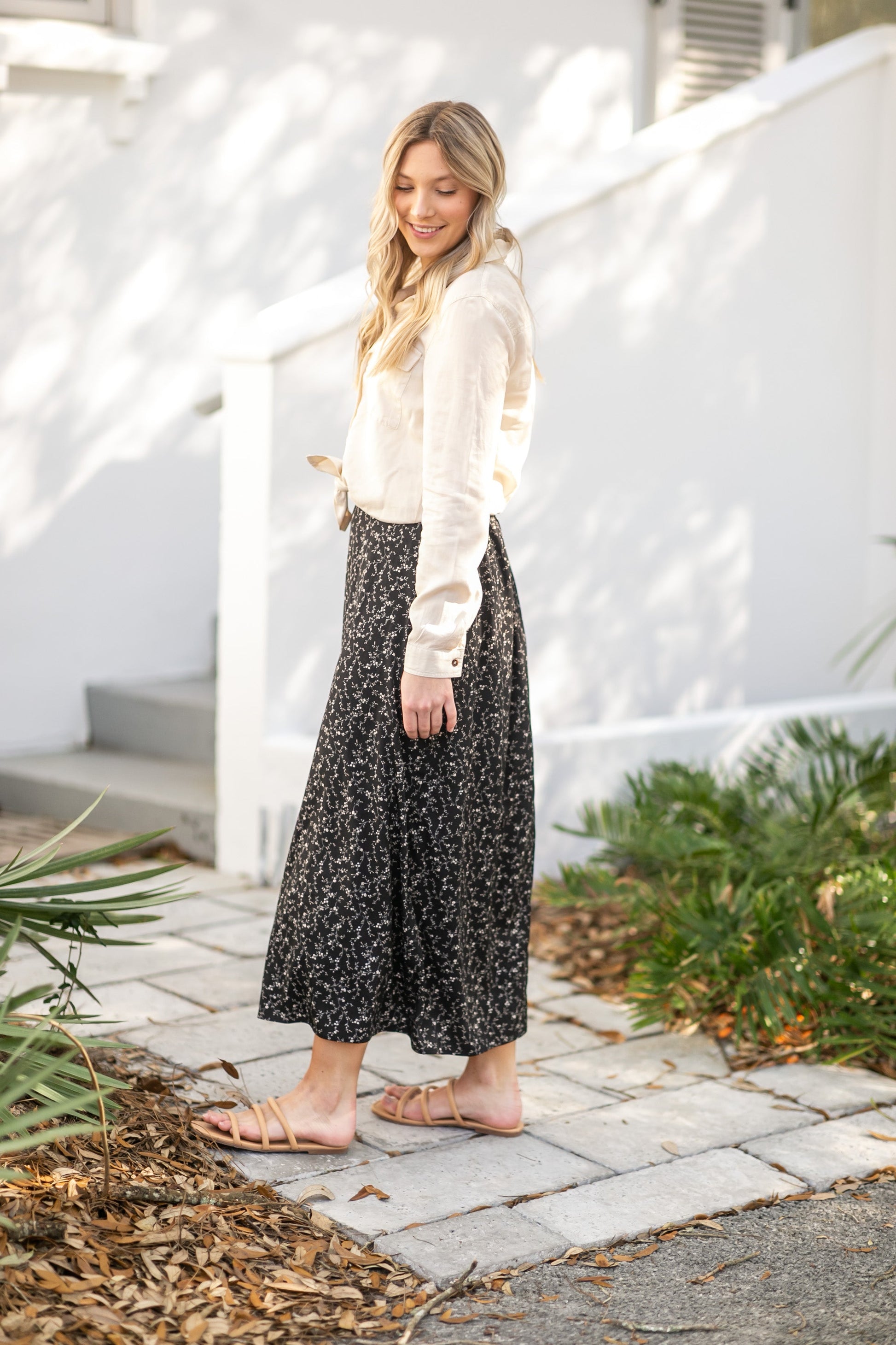 Coming Soon! Braylyn Floral Midi Skirt Skirts