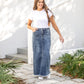 Coming Soon! Dakotah Raw Hem Long Denim Skirt Skirts