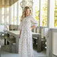 Coming Soon! Flora 3/4 Puff Sleeve Smocked Midi Dress Dresses