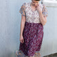 Contrast Multi Floral Midi Dress - FINAL SALE Dresses