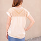 Contrast Short Sleeve Top Tops