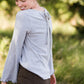 Contrast Tie Back Top