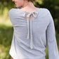 Contrast Tie Back Top