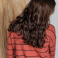 Copper Striped Ribbed Knit Top Tops Staccato