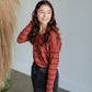Copper Striped Ribbed Knit Top Tops Staccato