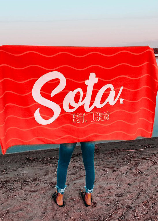 Coral Sota' Beach Towel Accessories