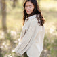 Corduroy Raw Hem Button Up Shacket Tops