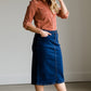 Corduroy Roll Sleeve Top - FINAL SALE Tops