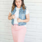 Modest women's layering tee in dark grey, blush, white, navy, teal or salmon.