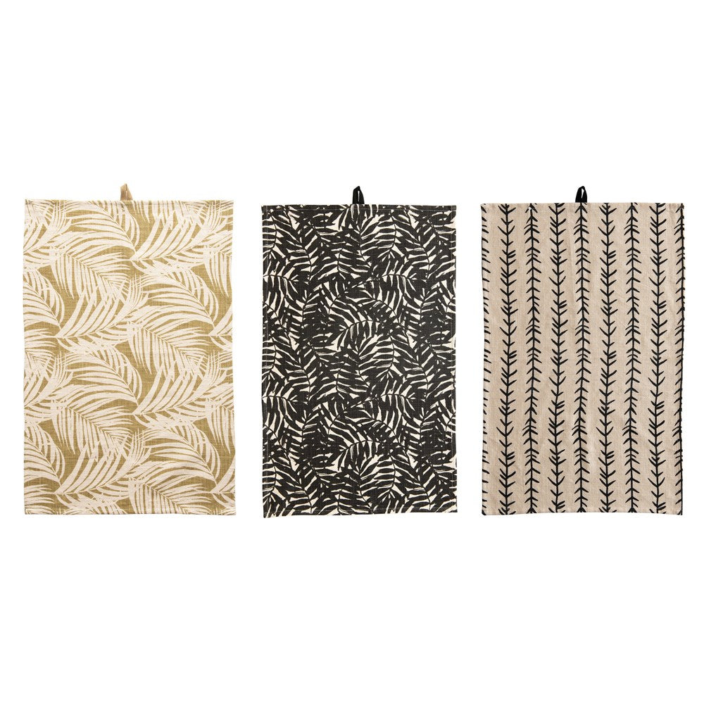 Cotton Printed Tea Towels - FINAL SALE Home & Lifestyle Ivory
