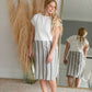 Cotton Striped Colorblock Midi Dress Dresses Hailey & Co.