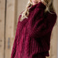Cozy Cableknit Turtleneck Sweater - FINAL SALE Tops