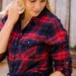 Cozy Checker Plaid Top