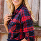 Cozy Checker Plaid Top