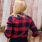 Cozy Checker Plaid Top
