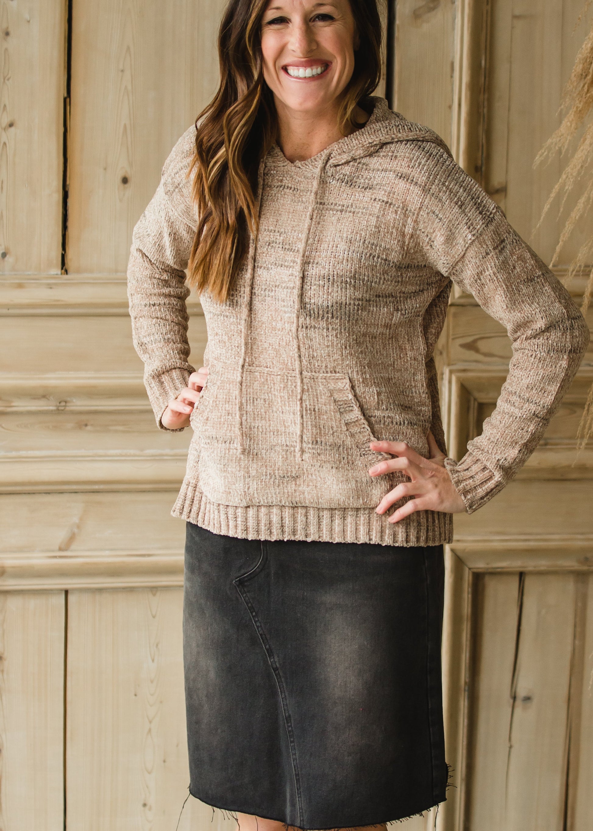 Cozy Chenille Hooded Sweater - FINAL SALE Shirt