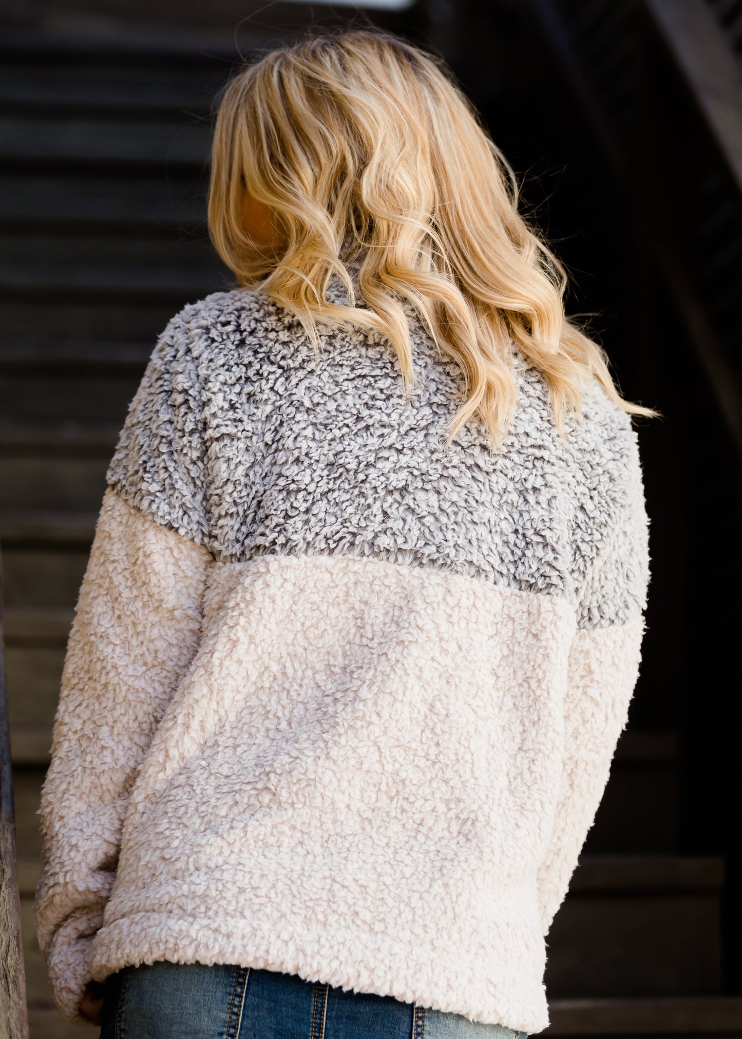 Cozy Colorblock Pullover Sweater Tops