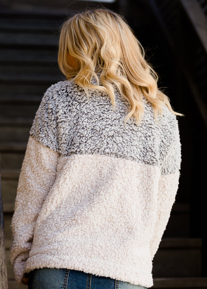 Cozy Colorblock Pullover Sweater Tops